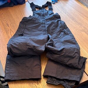 Columbia Women's Black Snow Overalls